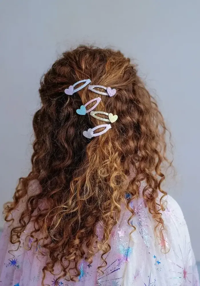 Mimi & Lula -  Teeny hear mini hair clips
