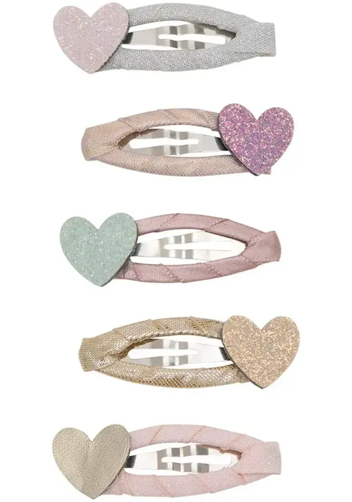 Mimi & Lula -  Teeny hear mini hair clips