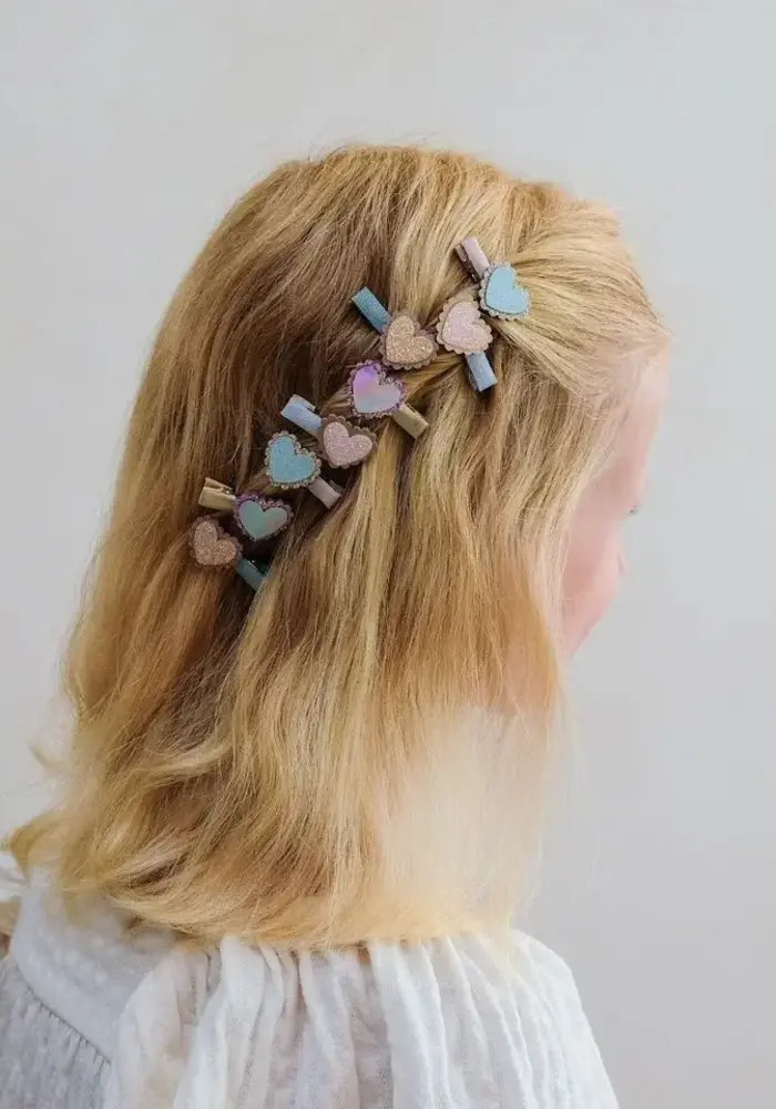 Mimi & Lula - Scalloped heart salon hair clips