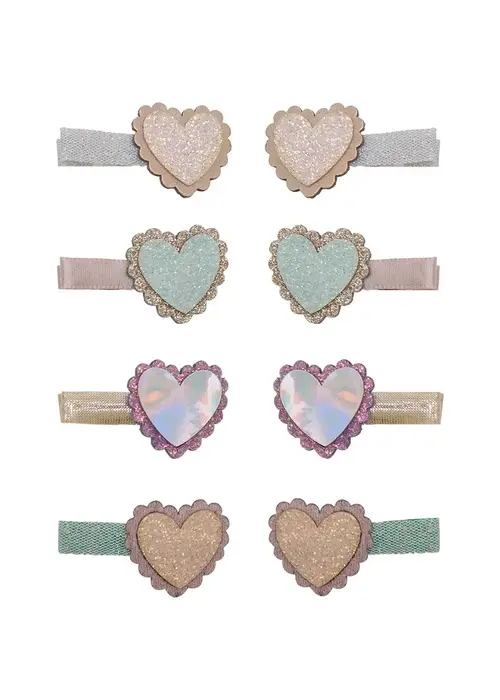 Mimi & Lula Mimi & Lula - Scalloped heart salon hair clips