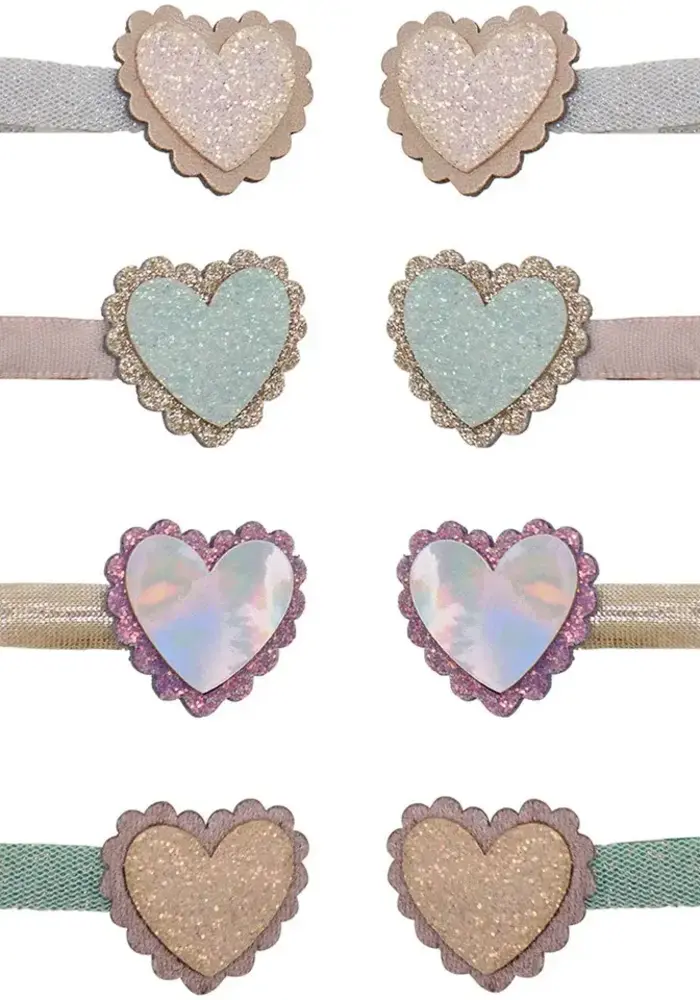 Mimi & Lula - Scalloped heart salon hair clips