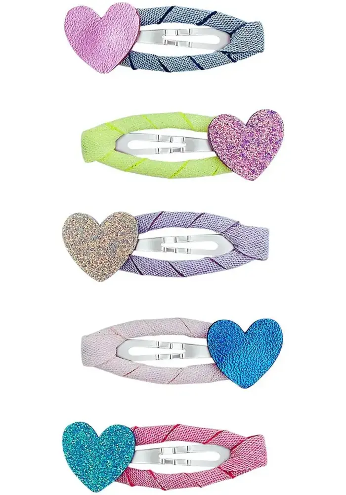 Mimi & Lula -  Happy heart mini hair clips