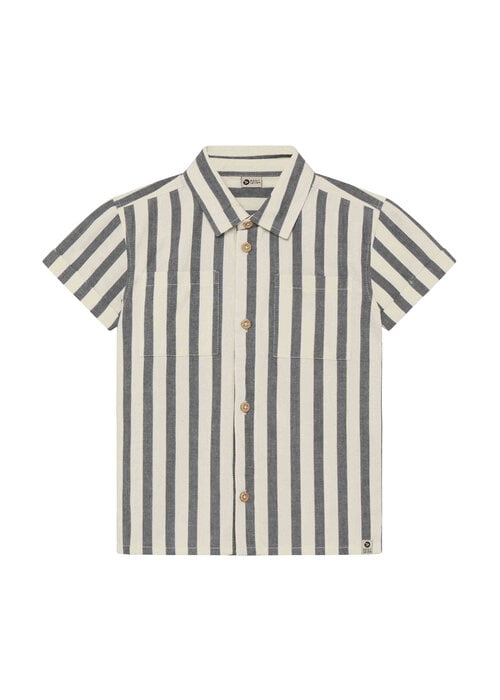 Daily seven Daily Seven Shirt Stripe Cotton Thunderstorm