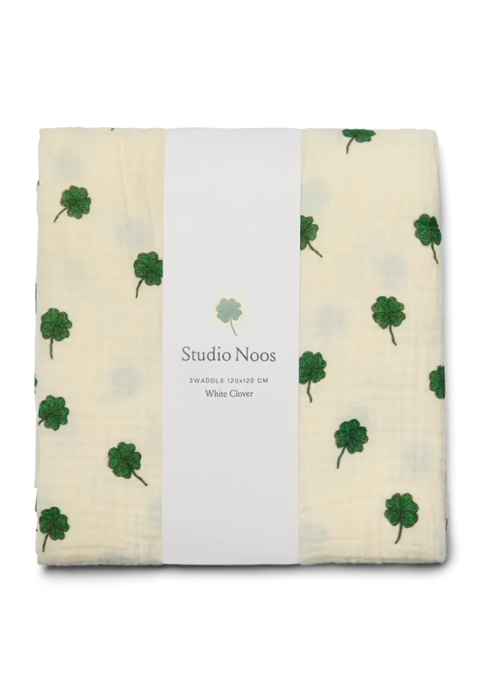 Studio Noos Hydrofiele Doek White Clover Clover 120x120