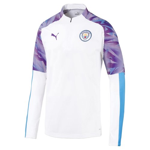 Puma Mcfc 1/4 Zip Top White 19-20. Puma Mcfc 1/4 Zip Top White 19-20.