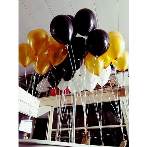 Vloerdecoratie 7 helium ballonnen