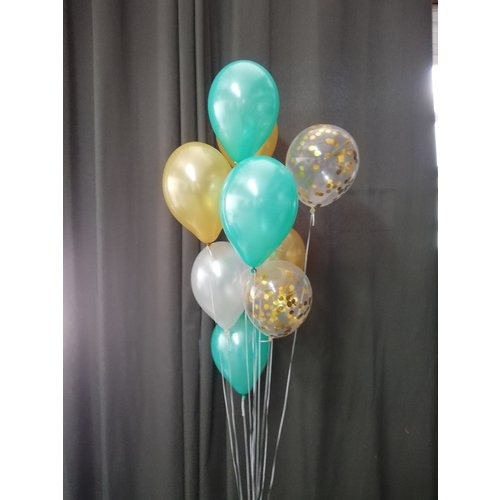 Ballonnendeal Vloerdecoratie 10 helium ballonnen