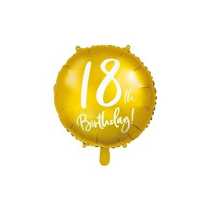 PartyDeco Heliumballon 18th birthday | 18 jaar