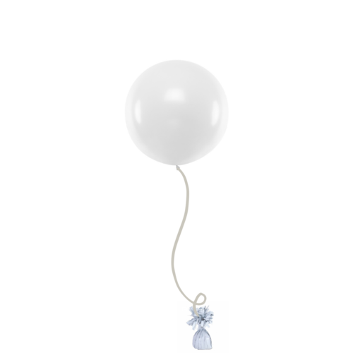 Ballonnendeal Op aanvraag - Reuzeballon met helium 60 cm incl. gewichtje