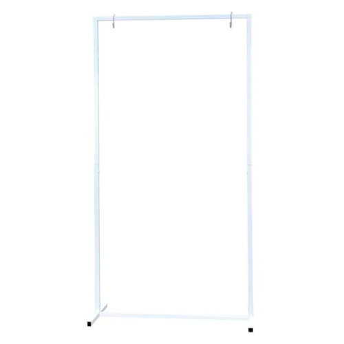 Ballonnendeal Verhuur Backdrop wit metaal | Welkomsbord stand | 145 cm x 76 cm