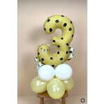 Ballonnendeal Cijferstandaard 3 | Cheetah | 1 meter hoog