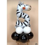 Ballonnendeal Cijferstandaard 5 | 1 meter hoog