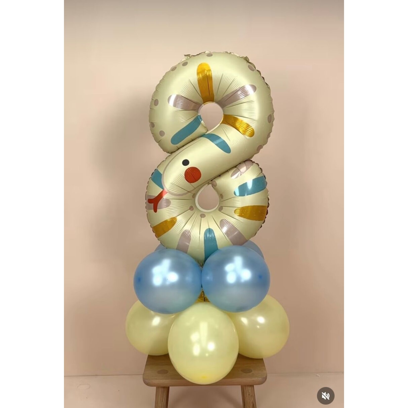 Ballonnendeal Cijferstandaard 8 | 1 meter hoog