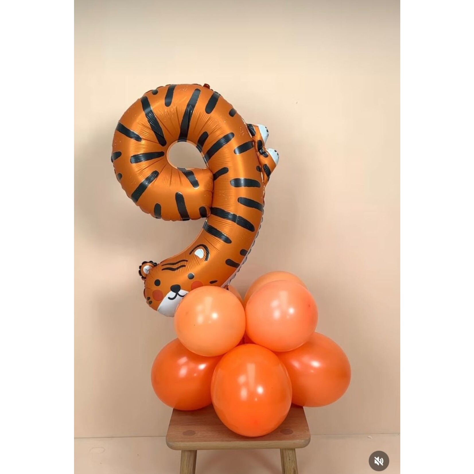 Ballonnendeal Cijferstandaard 9 | 1 meter hoog