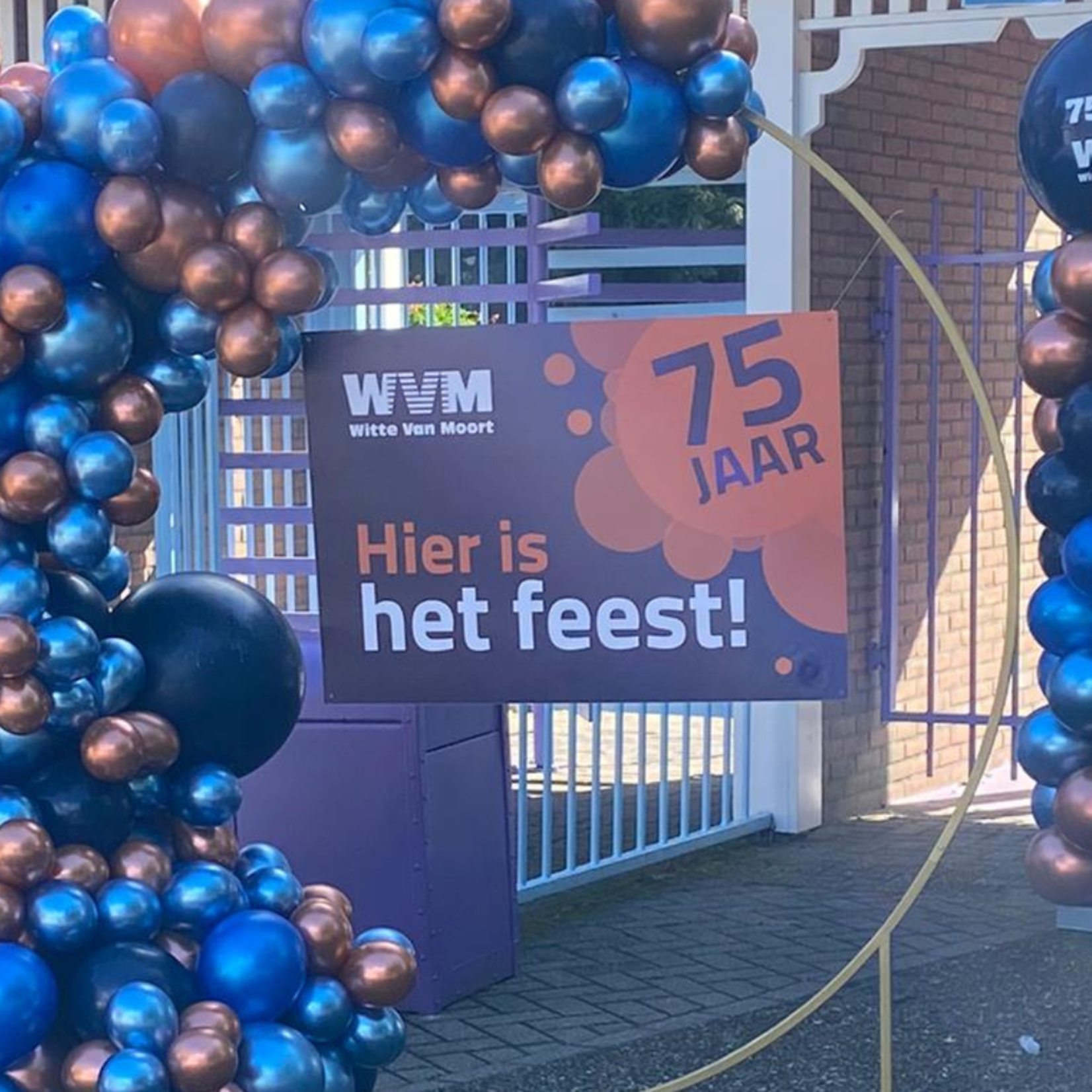 Ballonnendeal Welkomsbord met logo | A1 = 60 x 85 cm
