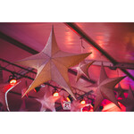 Ster glitter Zilverkleurig 65 cm | VERHUUR