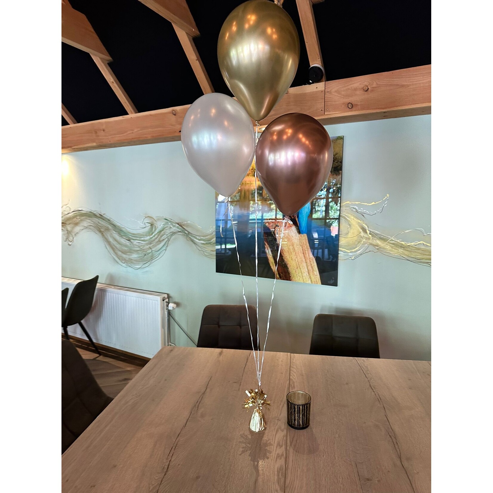 Tafeltros 3 helium ballonnen