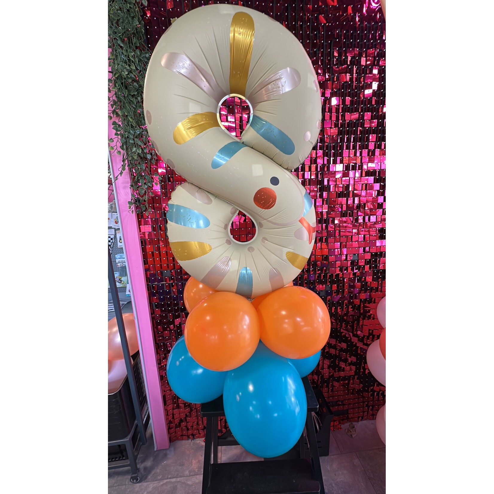 Ballonnendeal Cijferstandaard 8 | 1 meter hoog