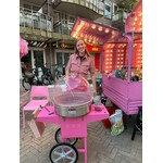 Suikerspinwagen Roze incl. 50 stokjes & suiker VERHUUR