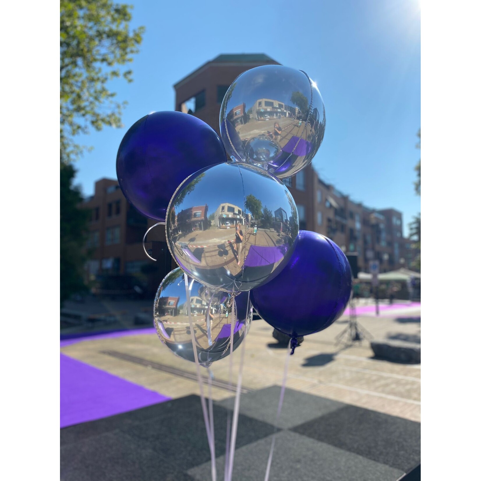 Orbz / Bubble ballon | 1 stuk incl. gewichtje