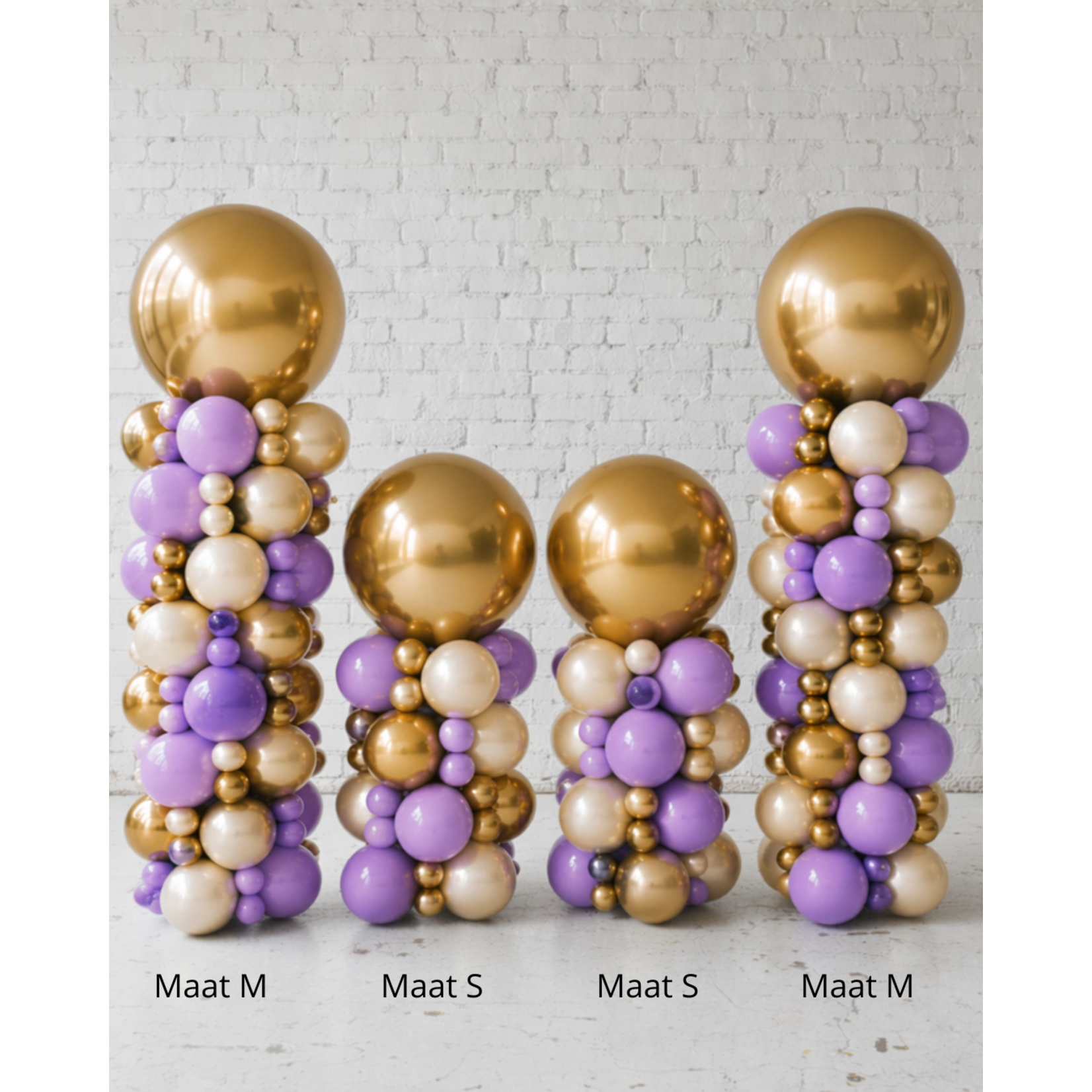 Ballonnendeal Ballonnenpilaar S (1,5 meter) - Organisch