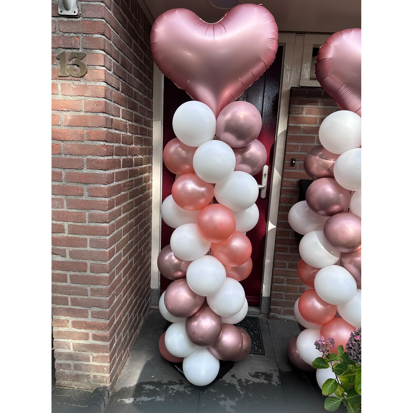Ballonnendeal Ballonnenpilaar Hart M (2 meter)