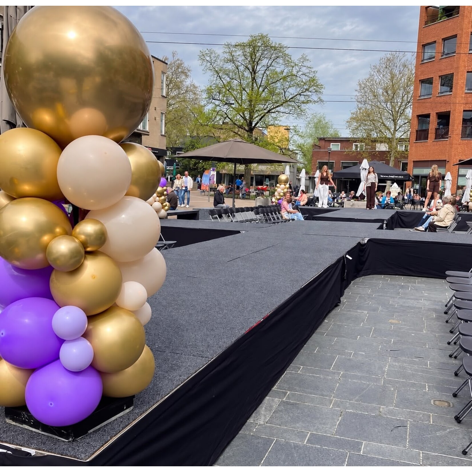 Ballonnendeal Ballonnenpilaar S (1,5 meter) - Organisch