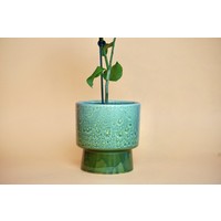 Keramische pot gevlekt