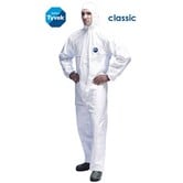 Tyvek® Classic Xpert protects against chemicals, particles, and biological risks with comfort and Type 5/6 compliance.