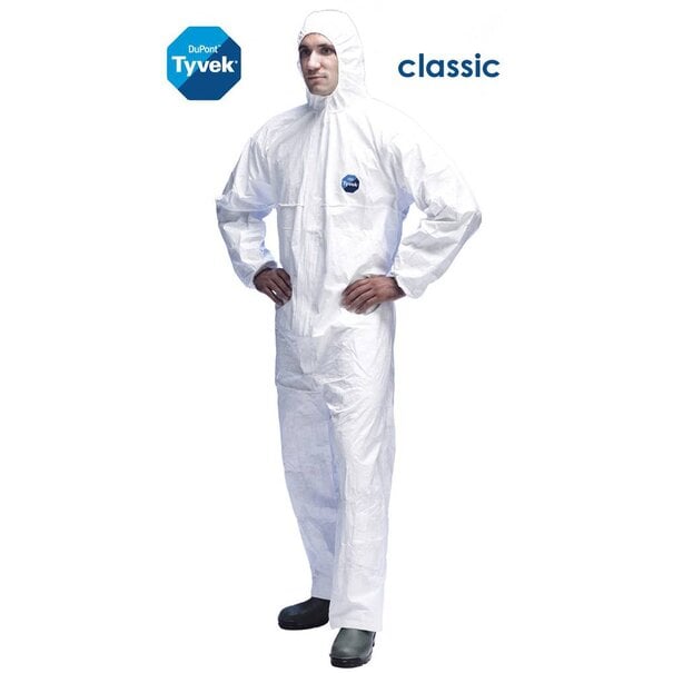 Tyvek Tyvek® Classic Xpert protects against chemicals, particles, and biological risks with comfort and Type 5/6 compliance.