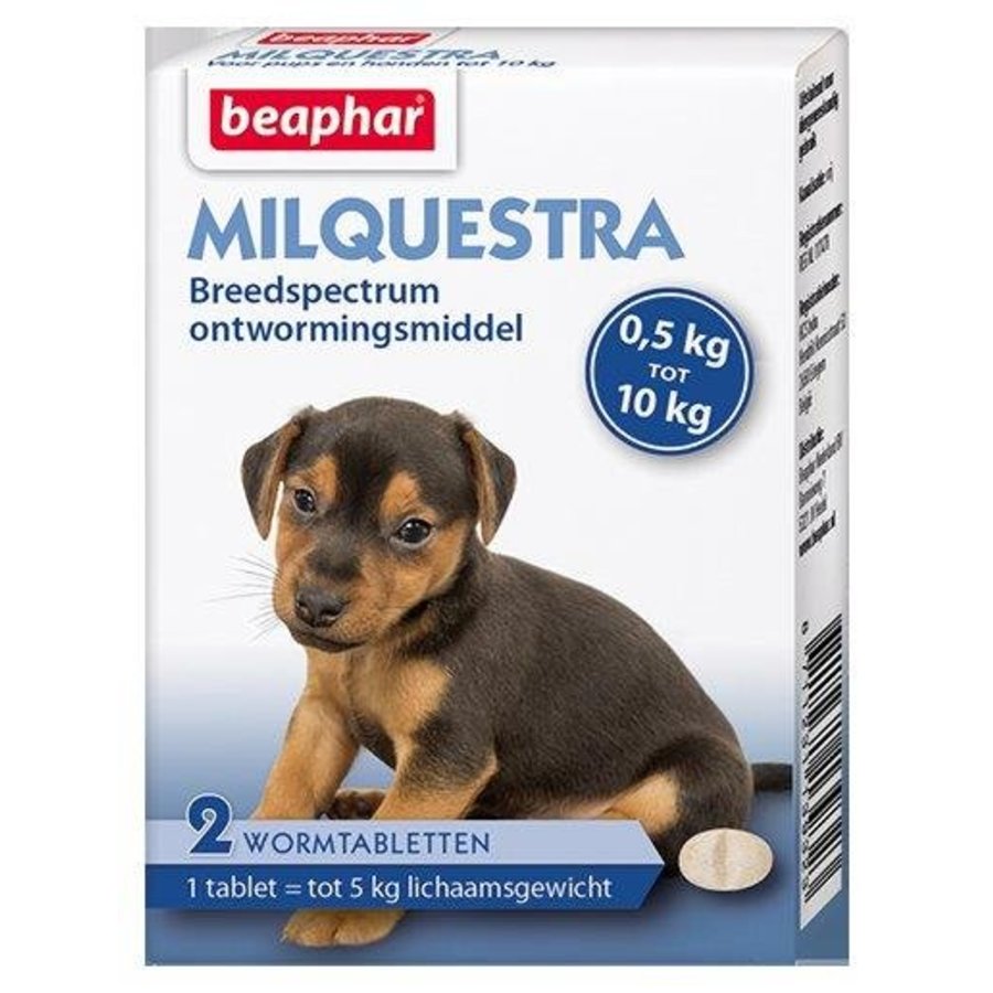 Milquestra chiot/petit chien 0,5-10kg (2 comprimés)-1