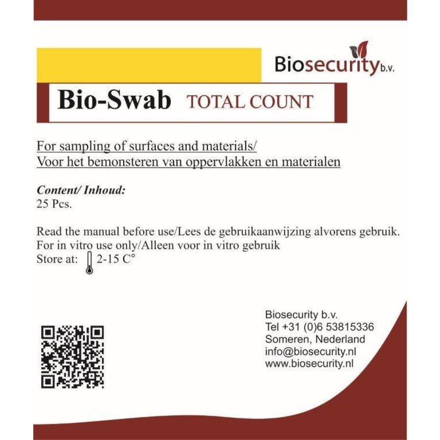 Bio swab™ – Fast & reliable surface bacteria test kit (25 pcs)-1