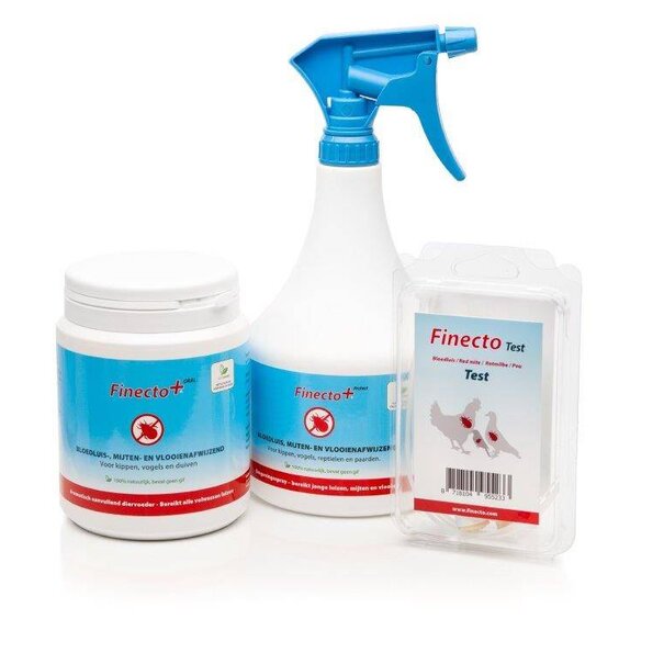 Finecto Finecto+ Protect 1000 ml -  is een omgevingsspray / vachtspray voor een natuurlijke bescherming tegen bloedluis en mijten.