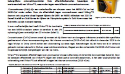 Virkon™S vs Coronavirus?