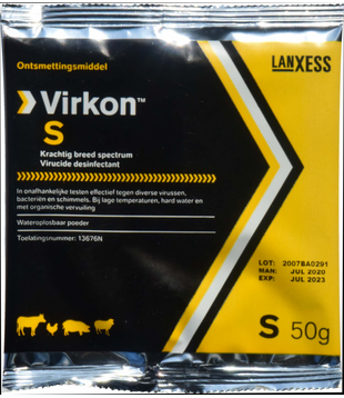 Virkon™ S 50 gram sachet – Breedspectrum Desinfectiemiddel