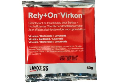 Rely+On™ Virkon™ 50 g – Desinfectante de amplio espectro 