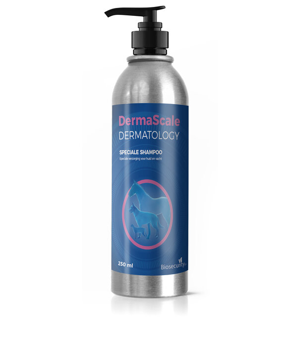 Derma-prescription DermaScale 250 ml – Champú suave e hipoalergénico para perros, gatos y caballos para piel seca y sensible