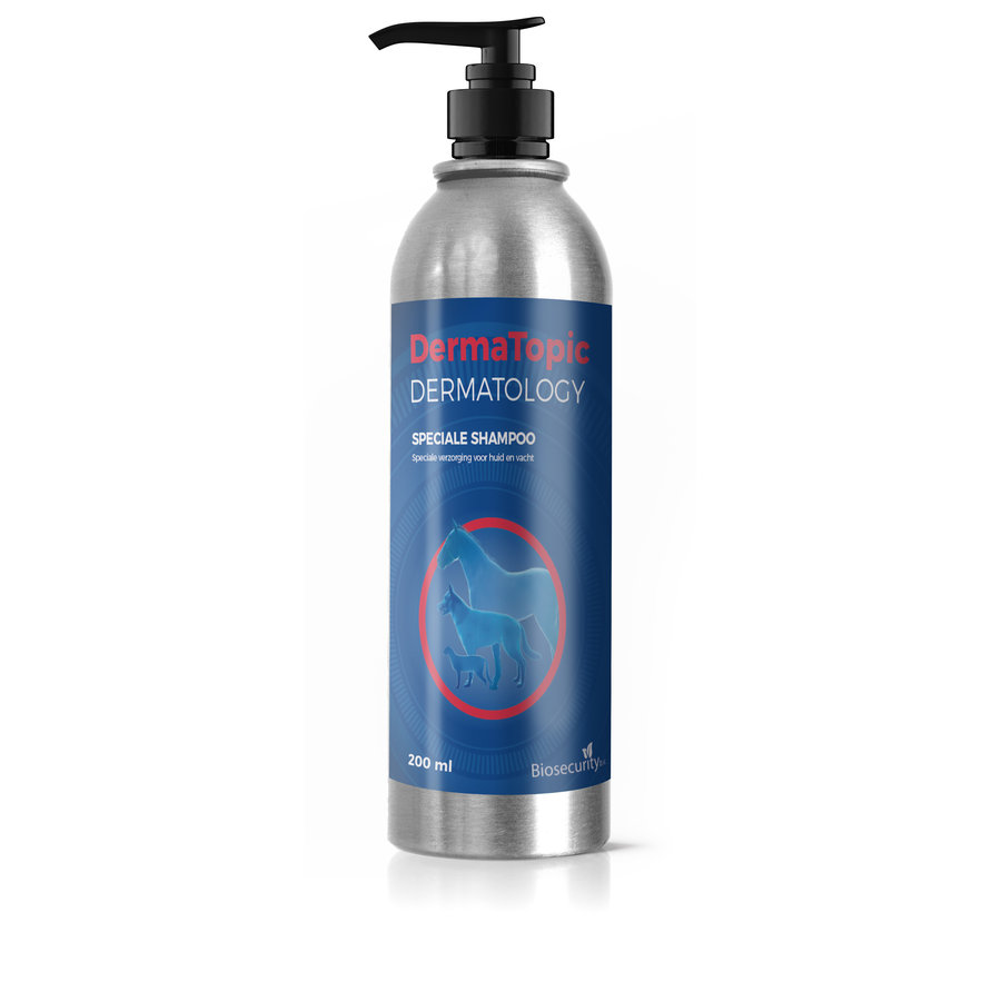 DermaTopic 200 ML  ist ein hypoallergenes, sanftes Shampoo mit reinigenden, desinfizierenden, beruhigenden und überholenden Eigenschaften.-1
