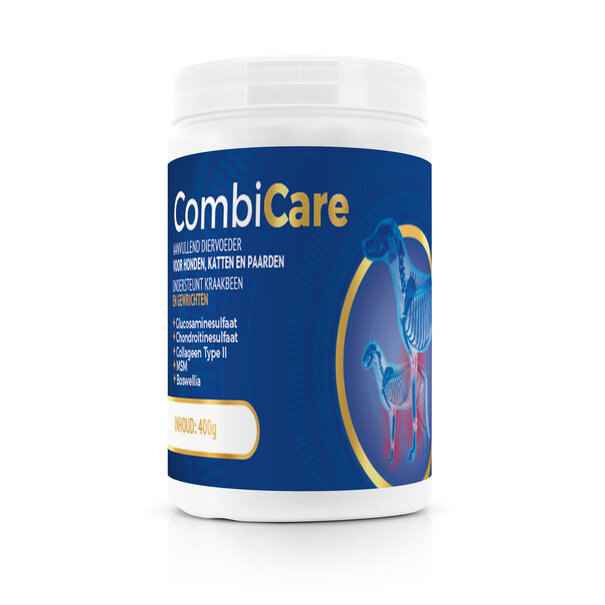 Combicare Combicare Polvo - Suplemento alimenticio para perros, gatos y caballos como apoyo para animales con problemas articulares y/o deficiencias motoras.