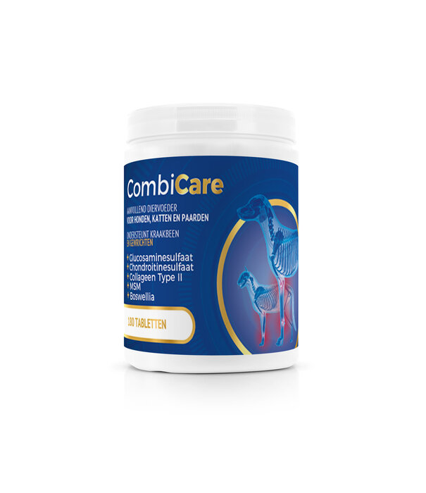 Combicare Combicare Tablets  - aanvullend  diervoeder  voor  honden,  katten  en  paarden als  ondersteuning  van  dieren  met  gewrichtsproblemen  en/of motorische gebreken.