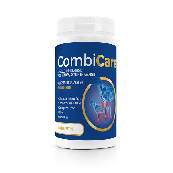 Combicare Combicare Tablets  - aanvullend  diervoeder  voor  honden,  katten  en  paarden als  ondersteuning  van  dieren  met  gewrichtsproblemen  en/of motorische gebreken.
