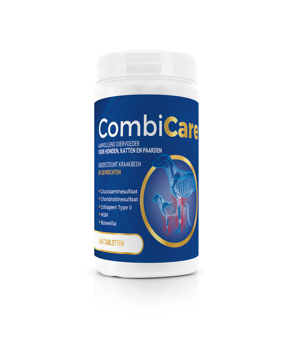 Combicare Combicare Tabletten - Ergänzungsfuttermittel für Hunde, Katzen und Pferde zur Unterstützung von Tieren mit Gelenkproblemen und/oder motorischen Defiziten.