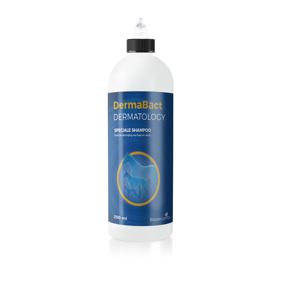 DermaBact 200 ML  is een hypoallergene, milde shampoo met een reinigende en desinfecterende werking.-1