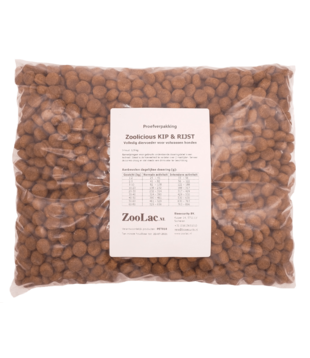 Zoolicious Kip & Rijst 1,5 kg - proefverpakking