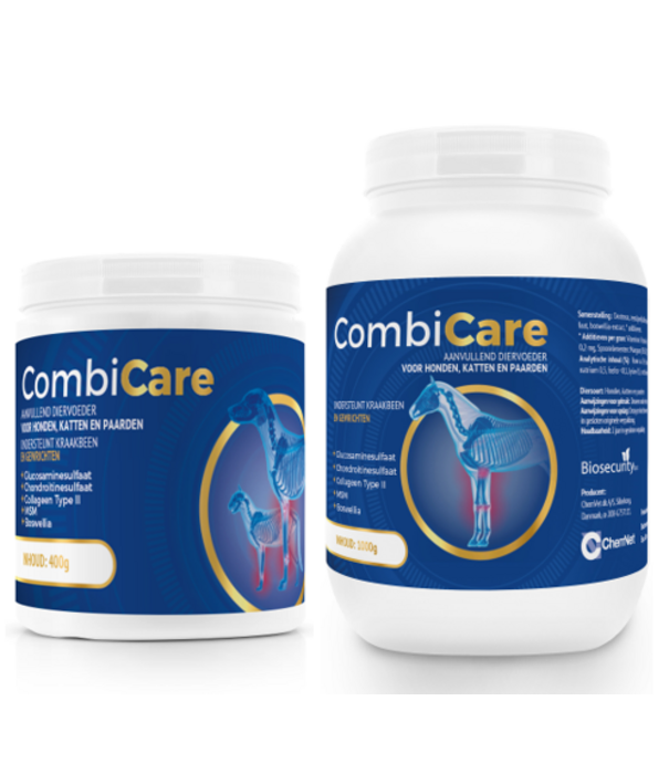 Combicare Combicare Polvo - Suplemento alimenticio para perros, gatos y caballos como apoyo para animales con problemas articulares y/o deficiencias motoras.