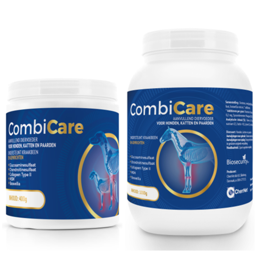 Combicare Polvo - Suplemento alimenticio para perros, gatos y caballos como apoyo para animales con problemas articulares y/o deficiencias motoras.-2