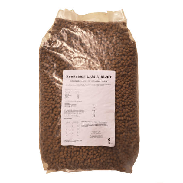 Zoolicious Zoolicious Lam & Reis 15 kg - 23/11 - Hypoallergen Hundefutter für erwachsene Hunde aller Rassen - Unterstützt gesunde Haut und glänzendes Fell