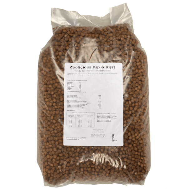 Zoolicious Zoolicious nourriture pour chien Poulet & Riz 15kg
