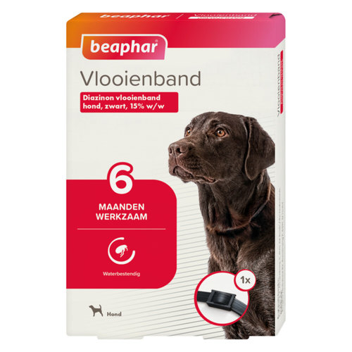 Beaphar Vlooienband hond - zwart 1st 