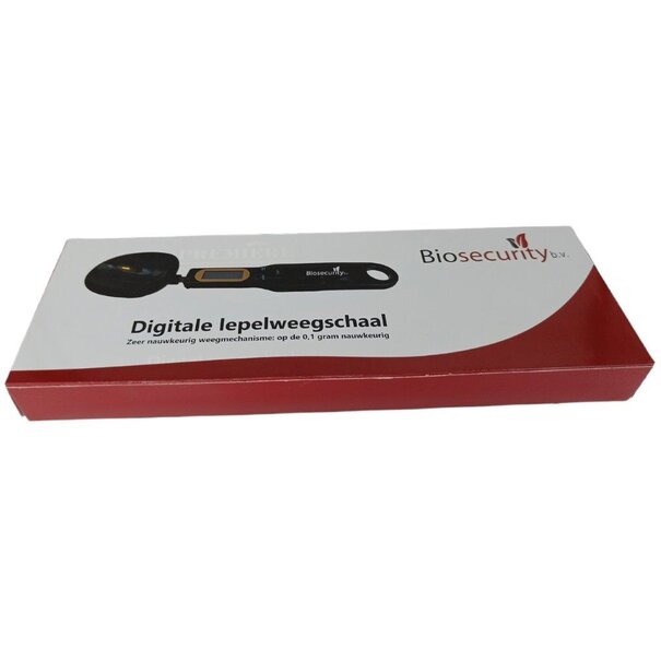 Biosecurity Biosecurity digitale lepelweegschaal ( 0,1 t/m 500 gram)